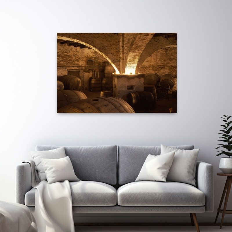 Barils dans un domaine viticole, La Garriga, Barcelone, Espagne, architecture contemporaine, H 32 po x l 48 po