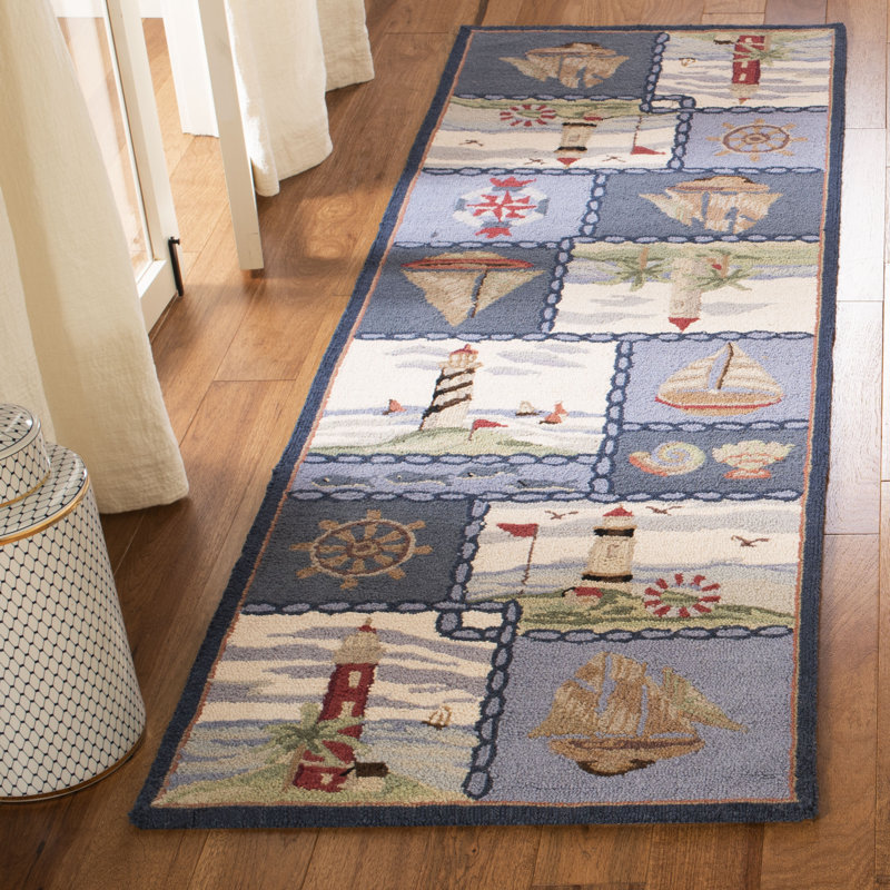 Jonsson Hand Hooked Wool Rug, Runner 2'6" x 6'