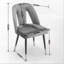 Ensemble de chaises de salle à manger rembourrées en velours avec dossier rembourré, pieds en métal-674880311