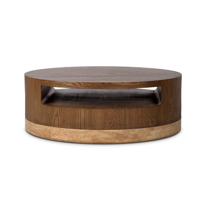 Table basse Sager - Travertin doré