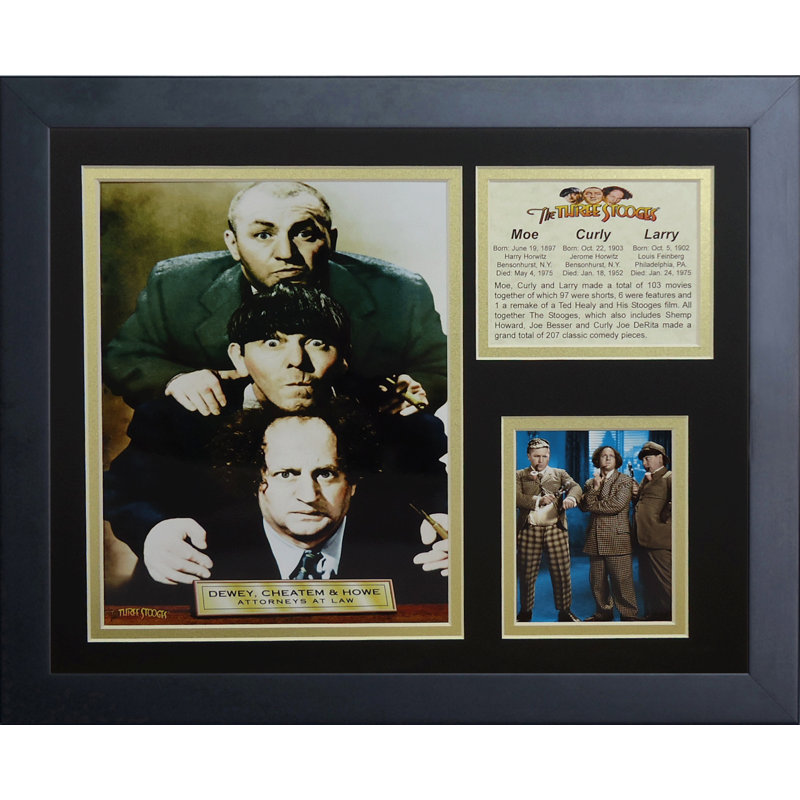 « the three stooges avocats », reproduction de photo encadrée