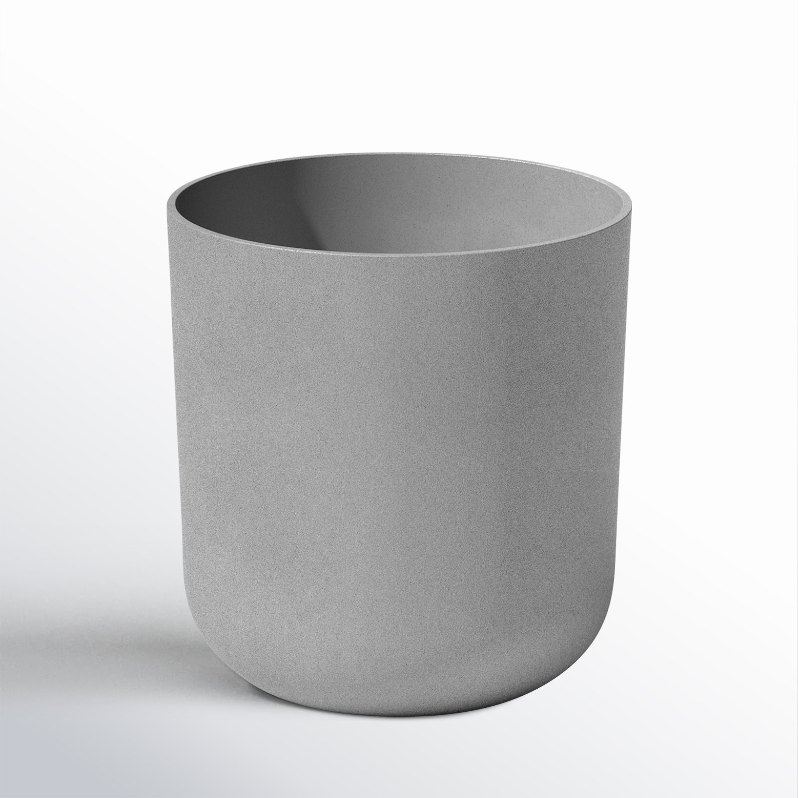 Mason Series 19" Pot Planter, Gray, 1, 19.75" H x 18.5" W x 18.5" D