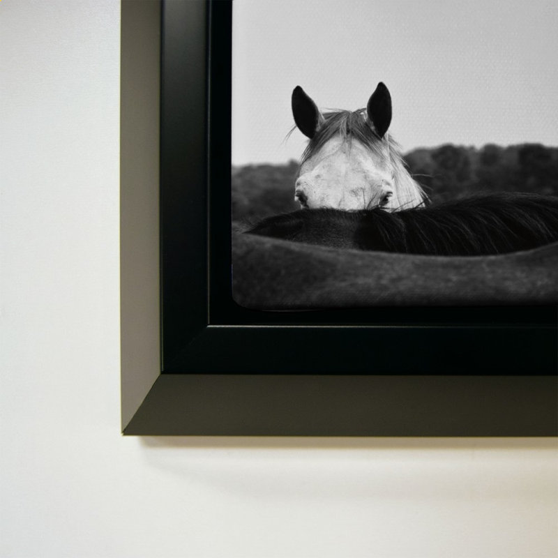 Flirt par Aledanda - Impression sur toile, 24" H x 24" W, Black