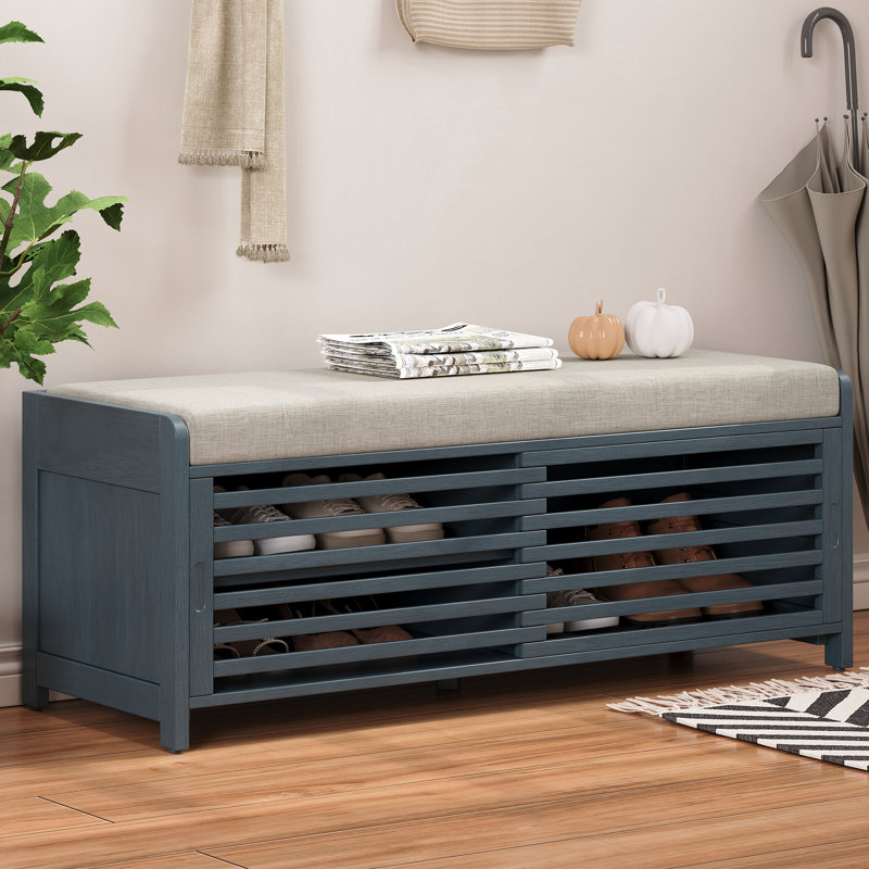 Banc de rangement Classic avec volet et rangement caché