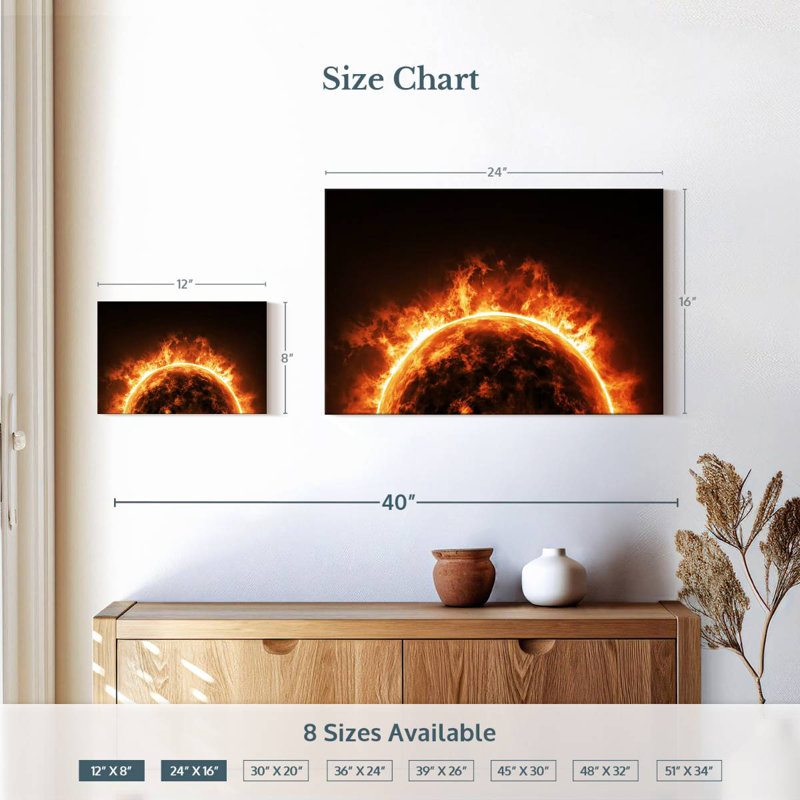 Oberle Solar, 16" H x 24" W