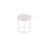 Tufted Faux Leather Round Bailys Vanity Stool with Chrome Metal Base-1546508542