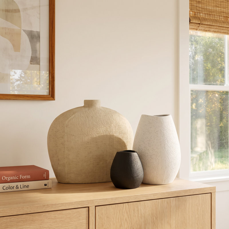 Voltaire Ceramic Vase Set of 3