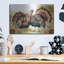  «Elegant Thanksgiving Turquie pair» par Nicole DeCamp, art mural en métal, 16 po x 12 po-775953532