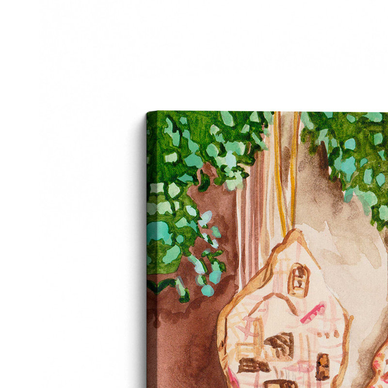 «Threaded Whimsy I» par Melissa Wang, reproduction d'art sur toile, H 12 po x l 12 po