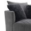 Coussin rotatif capitonné de style transitionnel 1 pièce
