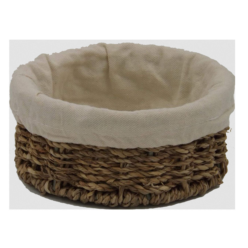 Hand Woven Wicker Laundry Basket, 7cm H x 16cm W x 16cm D