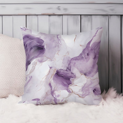 Abstract Geode Marble Agate Pattern - XI Modern Throw Pillow Cover