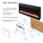 36" Recessed Fireplace, 5 Settings Of Speed, 1400W Heat, 36 Inch Wall Mounted Electric Fireplace With Remote, Heater, Multi Color Flame & , Led , 11 Temp