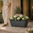 Manhattan 40" Balcony Planter & Pond – Large Outdoor Rectangular Planter Box-14212037