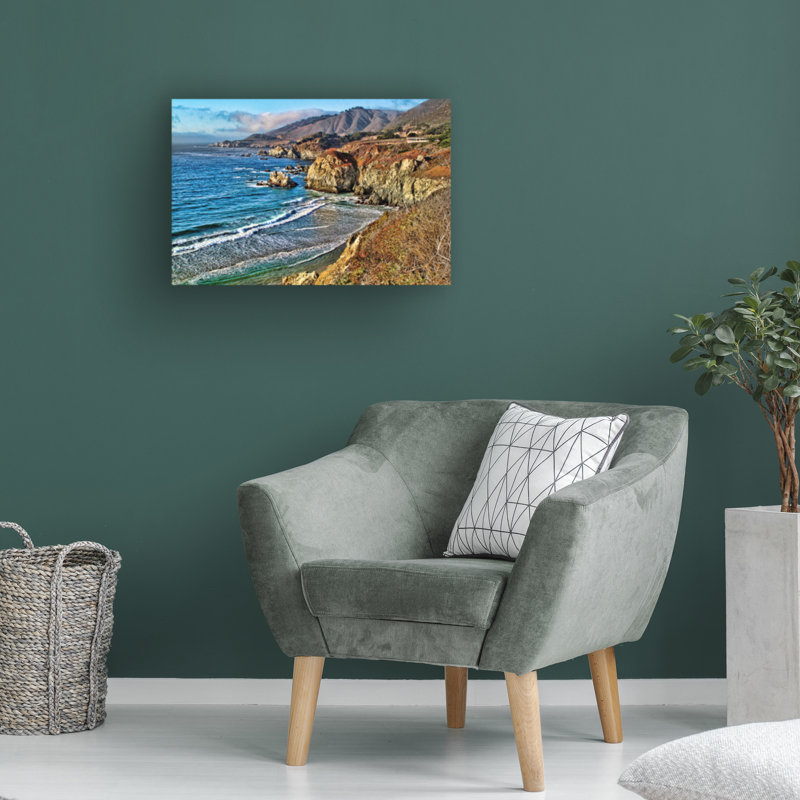 California Coastline 32" x 22" Canvas Art Print