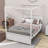 Floyed Liandra Full Size Wooden Canopy Platform Bed with Twin Size Trundle by Red Barrel Studio-87905194