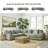Lindyn 133" Wide Sofa & Chaise-716396855-727906818