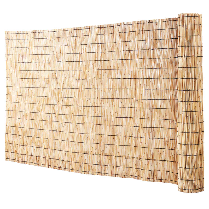 Pare-étincelles pour clôture intime VEVOR Reed, Brun orangé, 16,4 pi x 5,5 pi