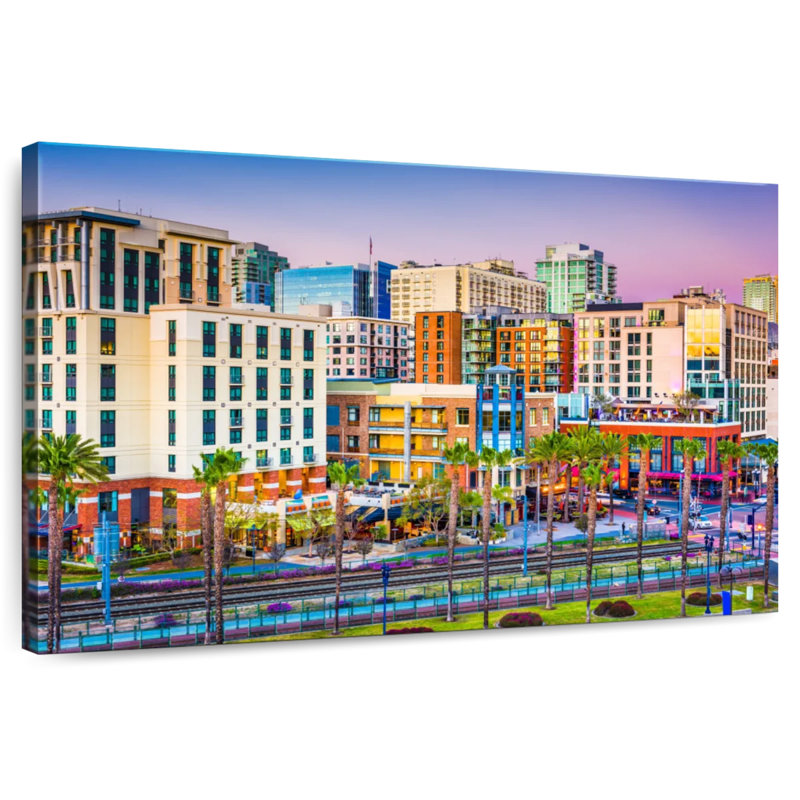 Lilie San Diego, paysage urbain, H 34 po x l 51 po