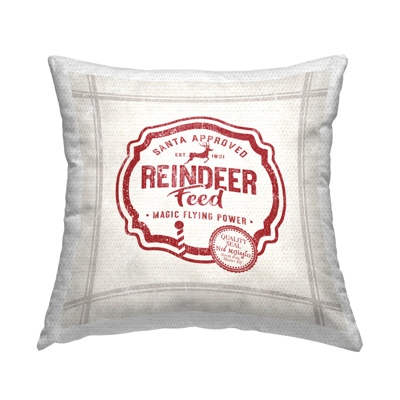 Coussin d'extérieur imprimé à imprimé renne par Kelley Talent