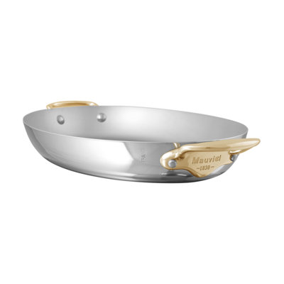 Mauviel M'cook B Oval Pan With Brass Handles