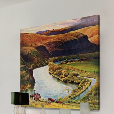 Yakima River' Painting Print on Wrapped Canvas -  Marmont Hill, MH-LDGCU-115-C-24