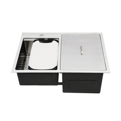 Double Bowl Drop - In Stainless Steel Outdoor Sink With Workstation, 16 Gauge T304 Material Excellence, 13 Inch Deep Workstation For Entertaining, 10 Gallon Insulated Compartment Chilling, R10
