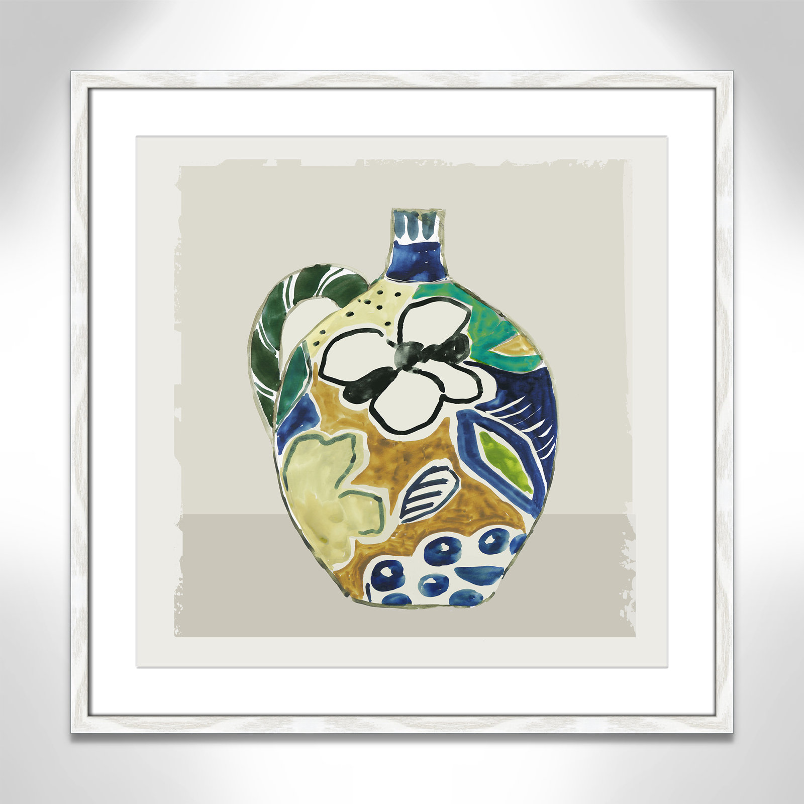 Picasso Vase by Aimee Wilson, White, 23.5" H x 23.5" W x 0.75" D