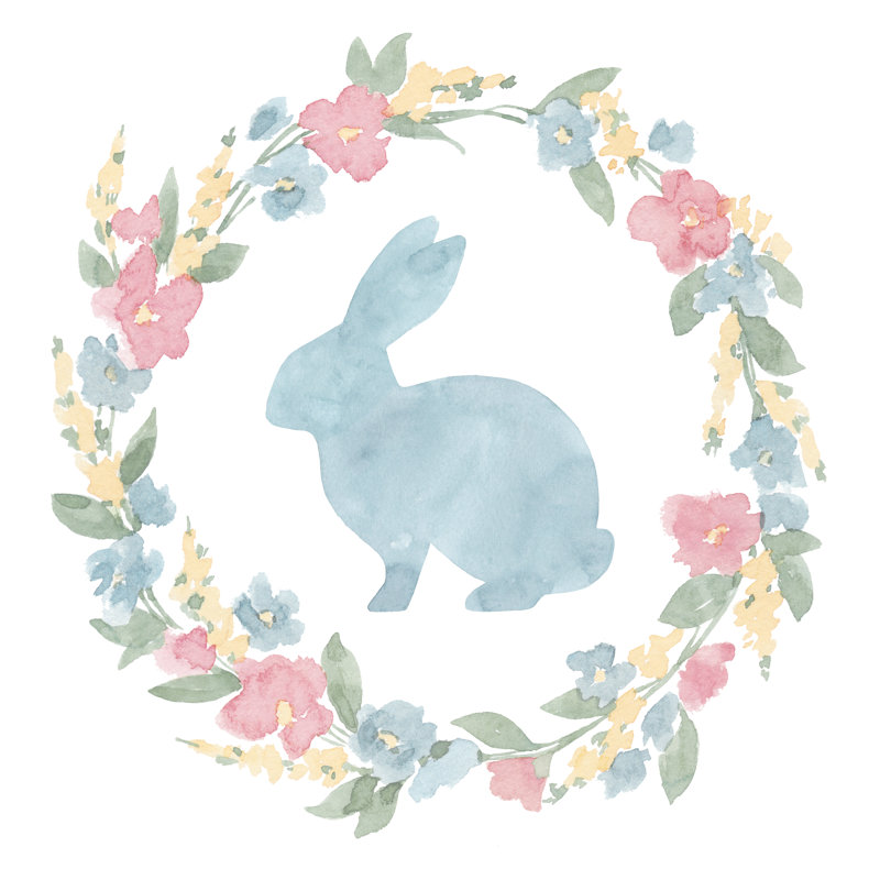 Easterwreath - Wrapped Canvas Art Prints, 91cm H x 91cm W