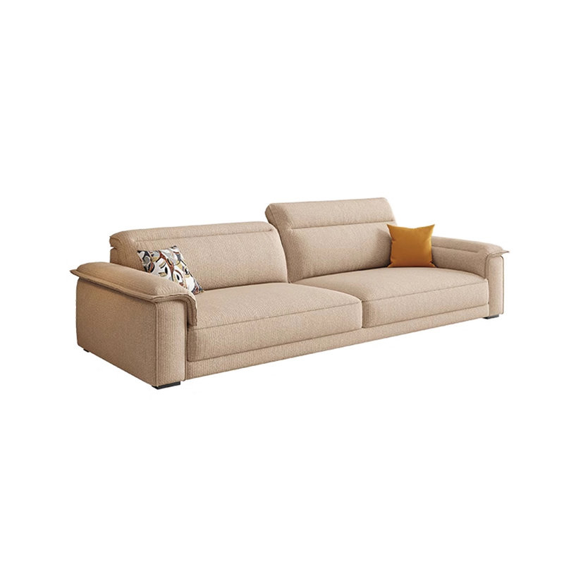 Canapé moderne en coton et lin confortable, 2, 37.4" H x 74.8" W x 36.22" D