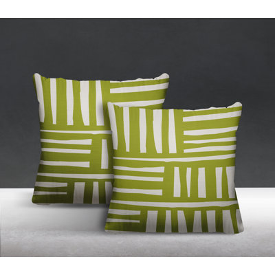 No Decorative Addition Outdoor Reversible Throw Pillow