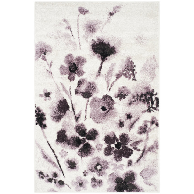 Mumbai Floral Area Rug, Rectangle 122 x 183 cm