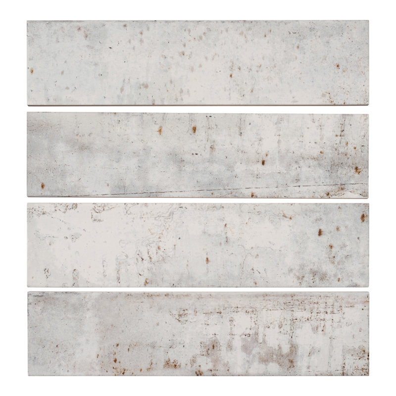Murs de douche, dosseret de cuisine et carrelage mural rétro en porcelaine Serenite 4 po x 16 po, Rétro