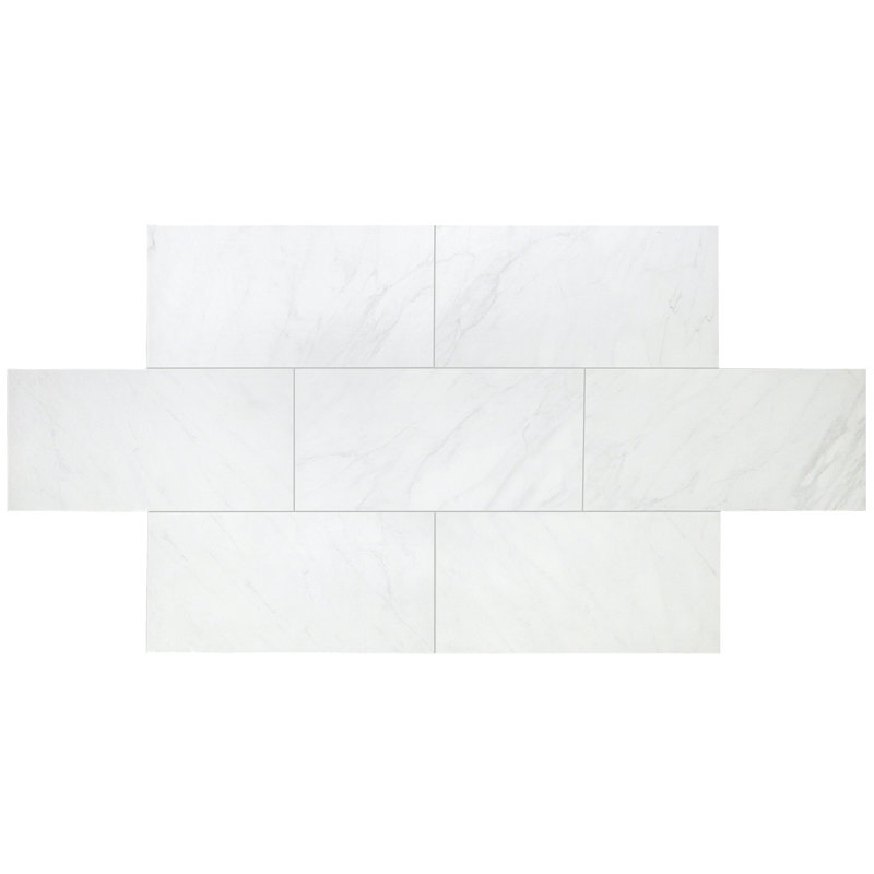 Carreau de sol et carrelage mural en porcelaine de style marbre 15 "X 30" kepto