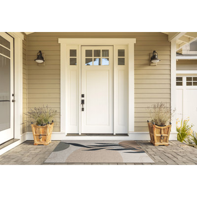 Non-Slip Floral Outdoor Doormat