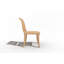 Chaise de salle à manger d'extérieur empilable en bois Nawab