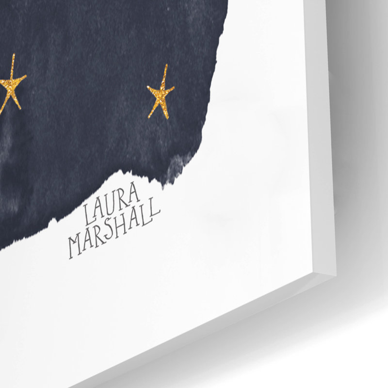Art mural en verre épique «Celestial Love 2 Sq» par Laura Marshall, H 12 po x l 12 po x P 0,13 po