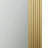 Rounded Rectangle Fluted Wall Mirror Gold See below
