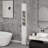 Freestanding Tall Slim Storage Cabinet With 1 Drawer 2 Doors And 4 Adjustable Shelves For Various Spaces