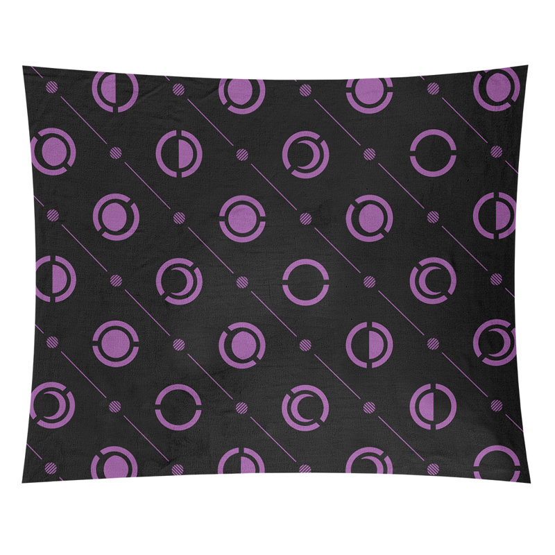 Tapisserie, H 27,5 po x l 37,5 po, Noir / Violet