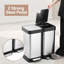 Poubelle à couvercle en acier 10 gallons-92714968
