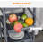 Mobile Rolling Kitchen Island Trolley Serving Cart with Drawer,Grey