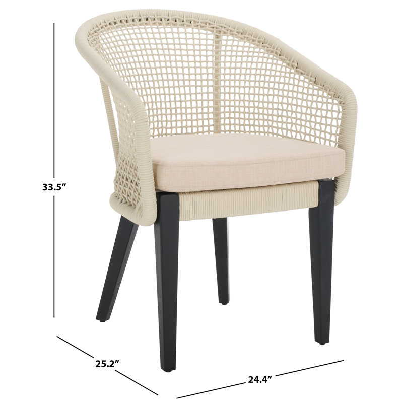 Saxon Outdoor Dining Armchair, Taupe