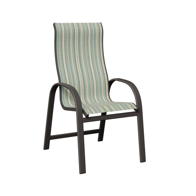 Chaise de salle à manger à haut dossier Amma Graphite Speckle, Graphite moucheté, Spa à rayures Windsor