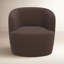 Maya Swivel Chair In Boucle-199708923