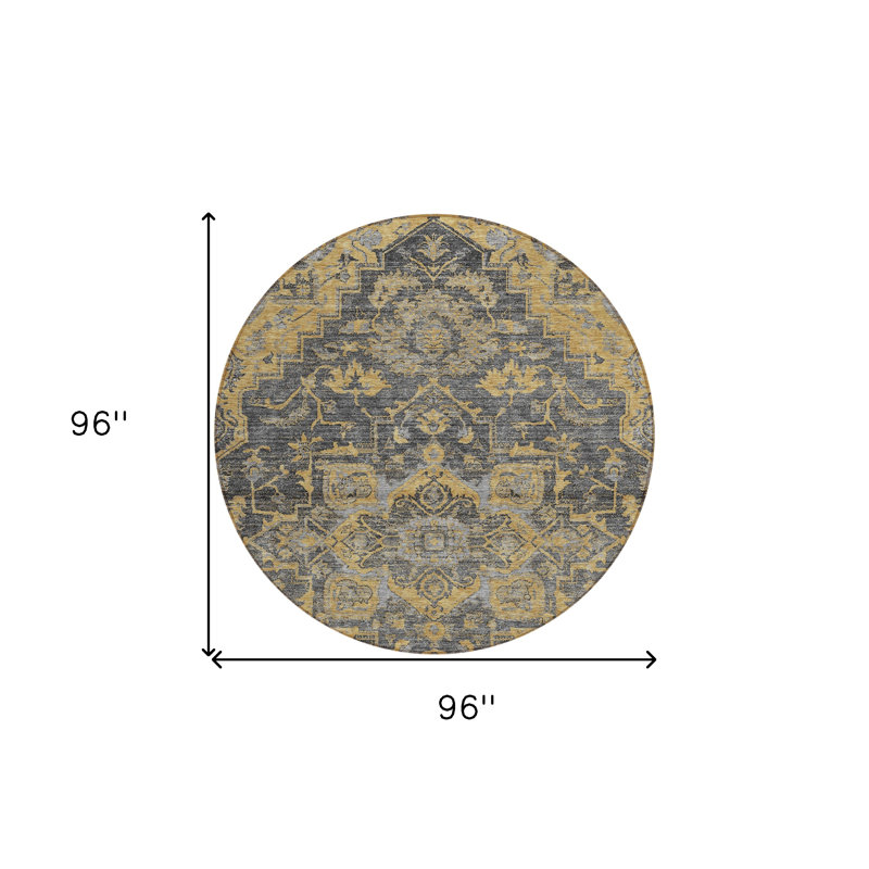Tapis rond 8 po