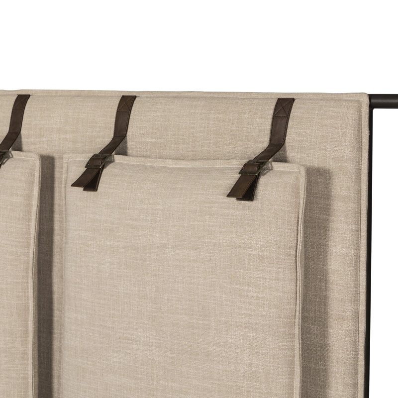 Leigh Canopy Bed-Palm Ecru-King, Queen, Beige