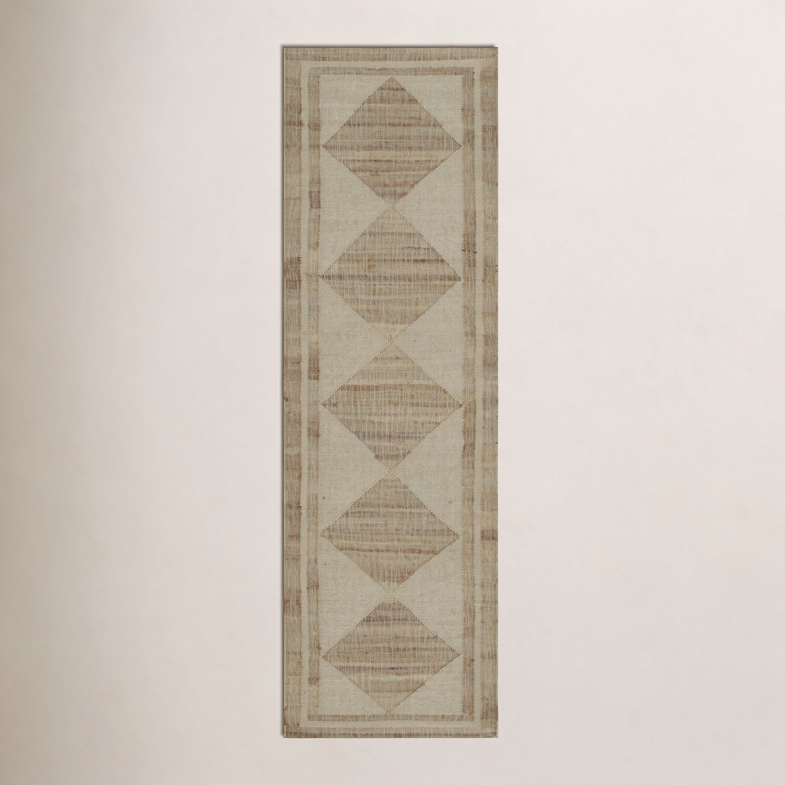Orchard Ivory Hand-Woven Geometric Jute Rug, Runner 2'3" x 12'