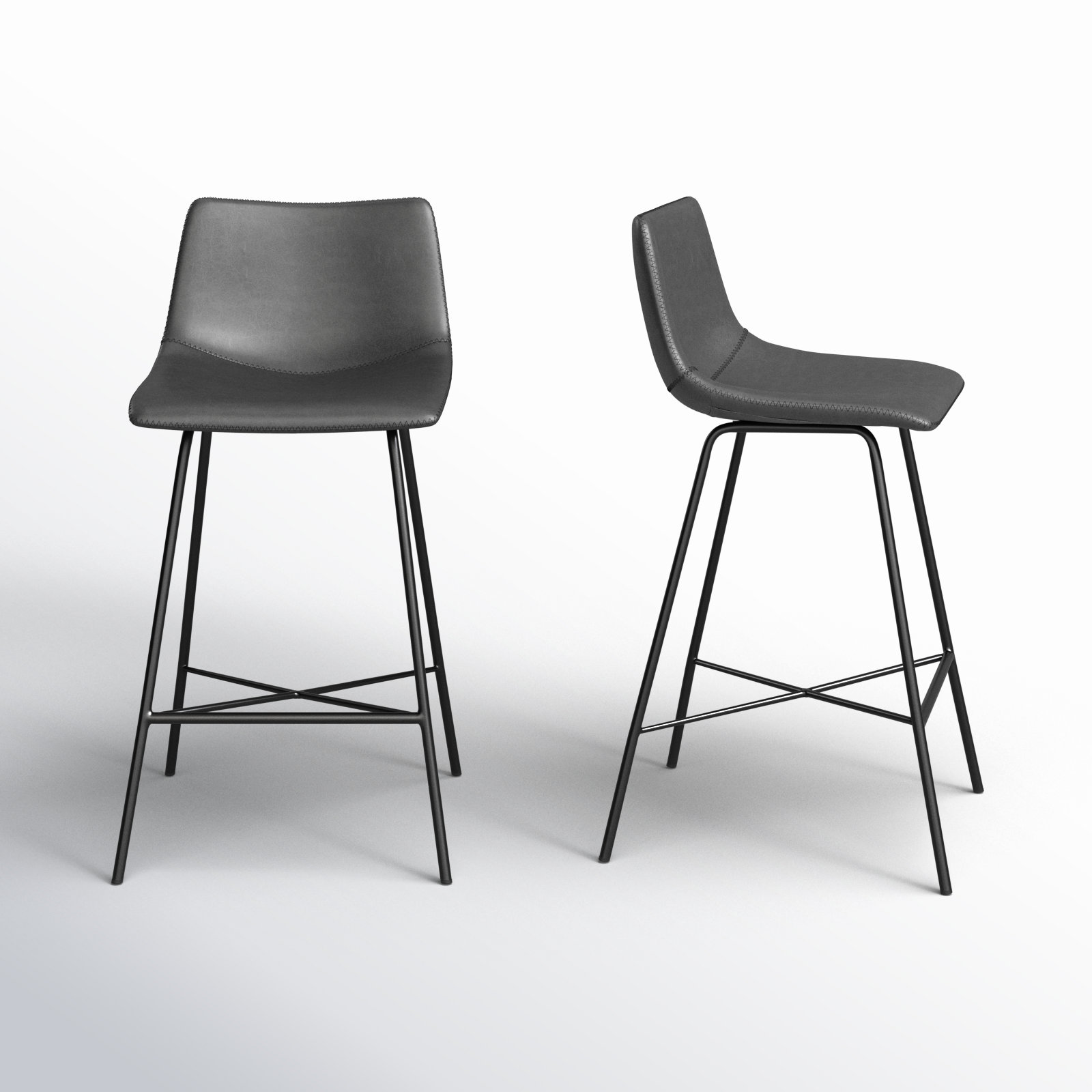 Paxton 24" Counter Height Stool, Gray