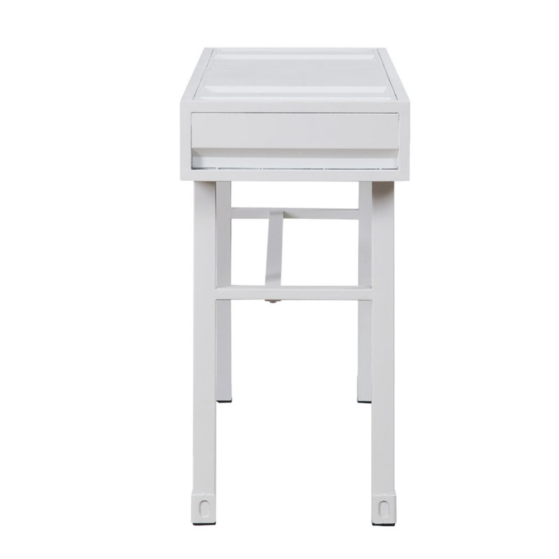 Minimalist Makeup Vanity Desk, White